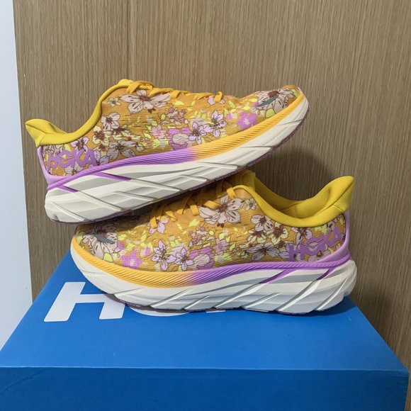 Hoka Clifton 8 free people floral pink yellow - Picture 1 of 10